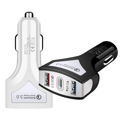 高品質 QC3.0 充電器 Pd 車の充電器高速車充電ダブル USB スマートフォン用
