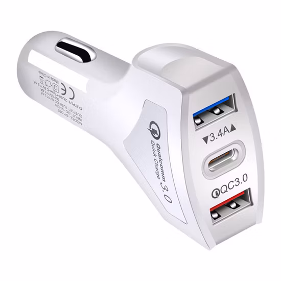 高品質 QC3.0 充電器 Pd 車の充電器高速車充電ダブル USB スマートフォン用